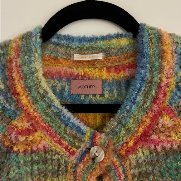 MOTHER Colorful Striped Cardigan Sweater - Picture 2 of 3